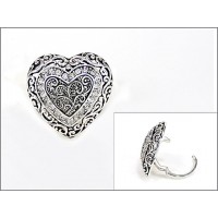 Scarf Ring - Rhinestone Paved Angel Charm - SR-OG00086ASCRY
